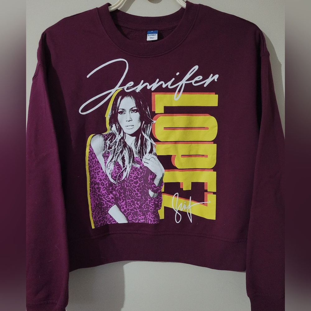 Girls Jennifer Lopez Crop Sweatshirt